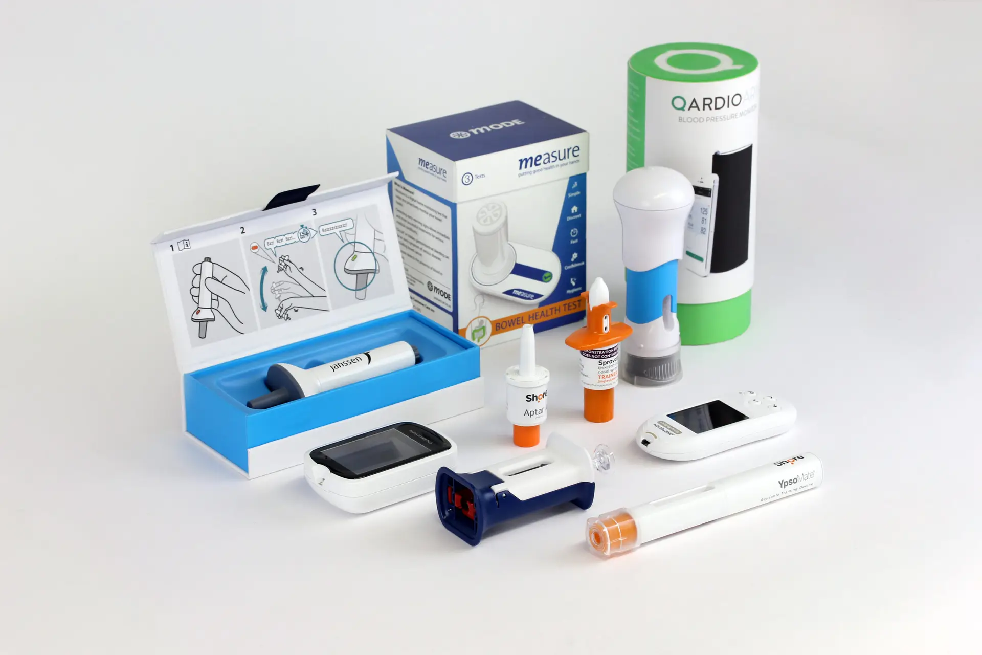 an array of medical devices developed by shore group consultancy including drug delivery devices